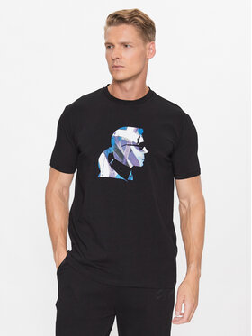 KARL LAGERFELD KARL LAGERFELD Тишърт 755404 533221 Черен Regular Fit