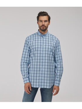 Lee Cooper Lee Cooper Koszula NEW TENBY Niebieski Comfort Fit