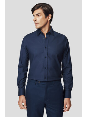 Lancerto Lancerto Koszula Malin KO073224000028 Granatowy Slim Fit