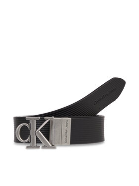 Calvin Klein Jeans Calvin Klein Jeans Moteriškas Diržas Round Mn/Rev Lthr Text Belt K60K611248 Juoda