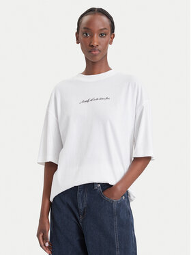 HUGO HUGO T-särk 50574524 Valge Relaxed Fit