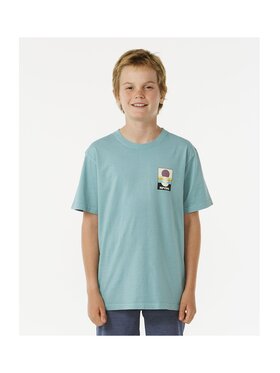 Rip Curl Rip Curl T-Shirt Surf Revivial Peaking Tee-Boy Niebieski Standard Fit