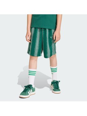 adidas adidas Szorty materiałowe 159274 Zielony Oversize