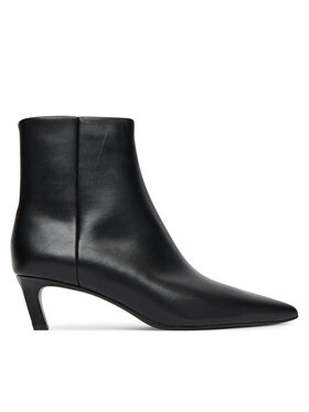 Calvin Klein Calvin Klein Čizme Ess Kitten Heel Ankle Boot HW0HW02586 Crna