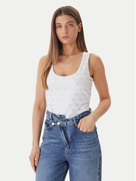 Guess Guess Felső W6GP10 K2932 Fehér Regular Fit