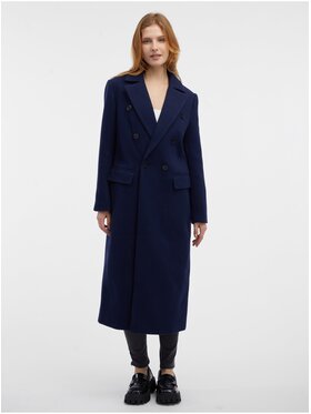 Orsay Orsay Płaszcz 830289575000__36 Granatowy Regular Fit