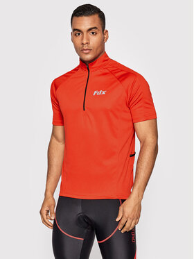 FDX Dviratininko marškinėliai Hiviz 2050 Raudona Slim Fit