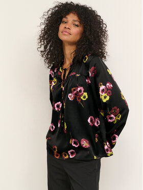 Kaffe Kaffe Bluse Donna 10507156 Schwarz Relaxed Fit