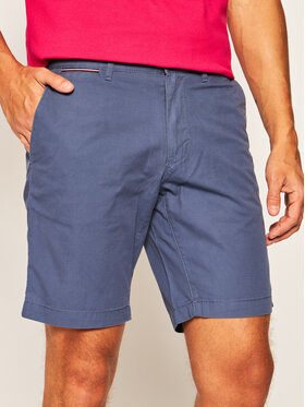 Tommy Hilfiger Tommy Hilfiger Szorty materiałowe Brooklyn Light Twill MW0MW13536 Granatowy Regular Fit
