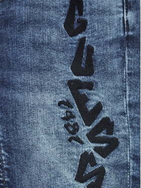 Guess Jeans Kratke Hlače L4GD18 D4GV0 Mornarsko Modra Regular Fit