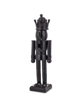 MIAhome MIAhome Figurka Drewniany Dziadek do Orzechów Czarny