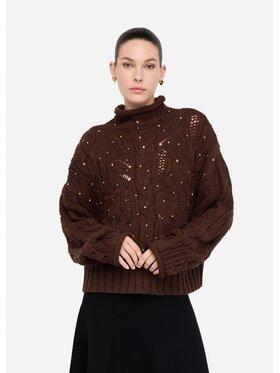 Liu Jo Liu Jo Maglione MF5451MA37R90915 Marrone Regular Fit