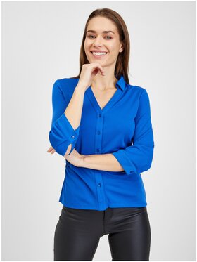 Orsay Orsay Bluzka 603084-555000__34 Niebieski Regular Fit