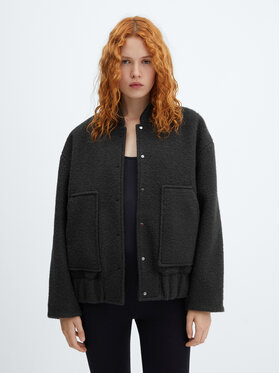 Mango Mango Bomber dzseki Sugar 57065988 Fekete Oversize
