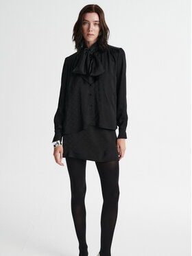 MARI PRETI MARI PRETI Bluzka MONOGRAM M OBSIDIAN Czarny Loose Fit