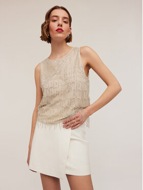 Motivi Motivi Blusa 2666Q001811N005 Écru Regular Fit