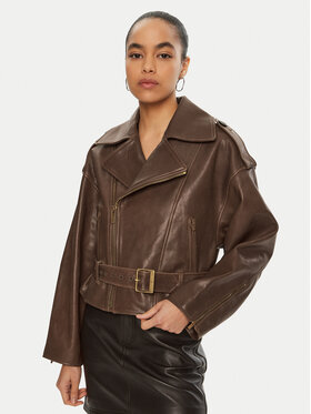 Miss Sixty Miss Sixty Giacca di pelle 6L4LJ2230000 Marrone Regular Fit