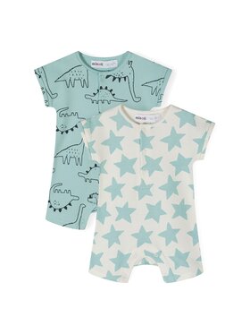 MINOTI MINOTI Komplet 2 par pajacy 24babypack37 Zielony