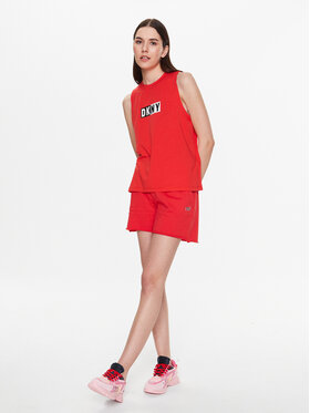 DKNY Sport Top DP2T5892 Rdeča Classic Fit