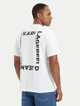 Karl Lagerfeld Jeans Karl Lagerfeld Jeans T-shirt B2M17090 Bianco Relaxed Fit