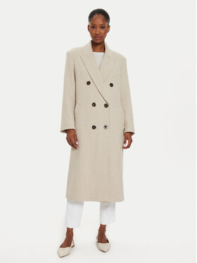 Marella Marella Wollmantel Acacia 2423016014 Beige Regular Fit