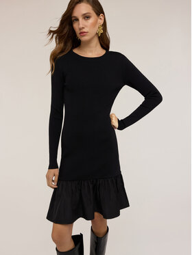 Motivi Motivi Abito da cocktail 7624W001474N033 Nero Regular Fit