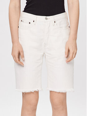 Polo Ralph Lauren Polo Ralph Lauren Szorty jeansowe 211903408001 Biały Regular Fit