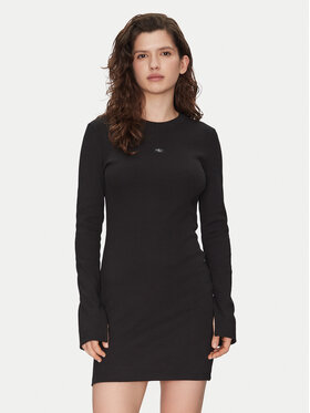 Calvin Klein Jeans Calvin Klein Jeans Kleid für den Alltag J20J225112 Schwarz Slim Fit