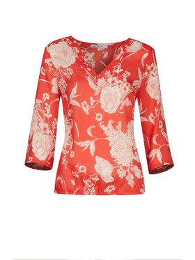 QUIOSQUE QUIOSQUE Bluzka PEACHY SHIRT Koralowy Regular Fit