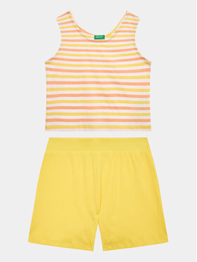 United Colors Of Benetton United Colors Of Benetton Completo top e pantaloncini 3NVVCK008 Multicolore Regular Fit