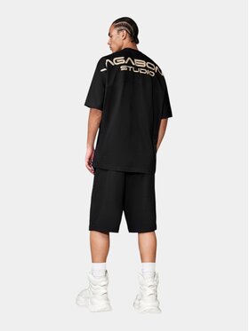 MADE BY SOCIETY MADE BY SOCIETY T-Shirt Tricou MANTLE - T17373 Czarny Basic Fit