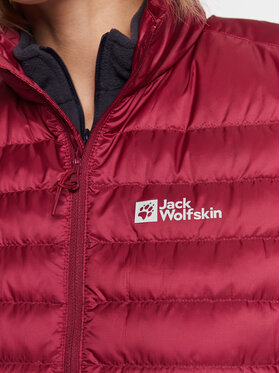 Jack Wolfskin Brezrokavnik Pack & Go 1207031 Bordo Rdeča Regular Fit