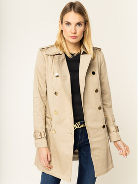 Guess Guess Pārejas mētelis Christina W01L73 WCKA0 Bēšs Regular Fit