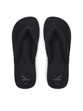 Calvin Klein Jeans Calvin Klein Jeans Čības uz pirksta Beach Sandal Flatform Ttxr Satin YW0YW01723 Melns