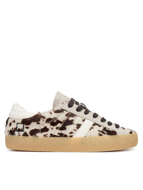 D.A.T.E. D.A.T.E. Sneakersy Hill Low Pony Cow W451-HL-PN Béžová