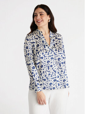 Fiorella Rubino Fiorella Rubino Blusa 2813T002327N0S1 Blu Regular Fit