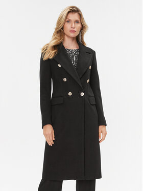 Maryley Maryley Prechodný kabát 23IB839/01NE Čierna Regular Fit