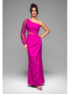 Ombre Ombre Sukienka wieczorowa LA-OM-DLR011 Różowy Regular Fit