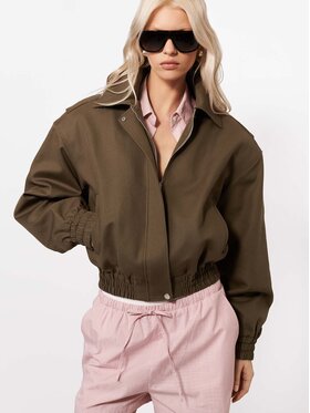 La Mania La Mania Kurtka przejściowa GLASGOW Khaki Basic Fit