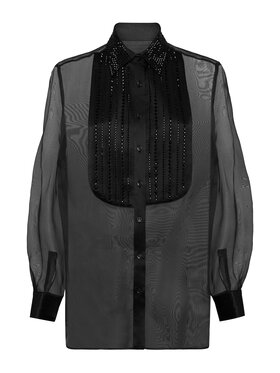 PHILIPP PLEIN PHILIPP PLEIN Košile 20625 Černá Fitted Fit