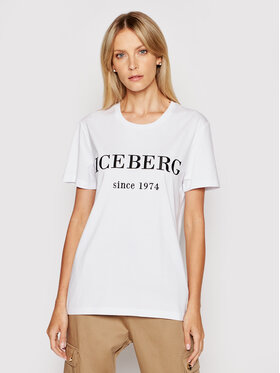 Iceberg Iceberg T-Shirt 21EI2P0F09A6301 Biały Regular Fit