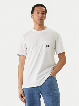 Element Element Tricou Icon Label Pocket ELYKT00198 Alb Regular Fit