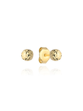 Fugart Fugart Kolczyki Kolczyki złote kulki diamentowane 3mm FUG7-17-K00996-2 Złoty