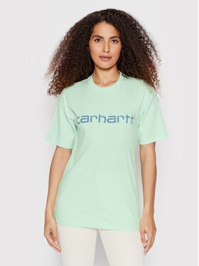 Carhartt WIP Carhartt WIP T-Shirt Script I029076 Zielony Relaxed Fit