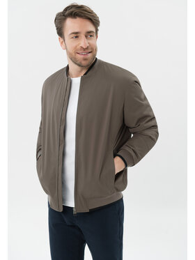 Volcano Volcano Kurtka bomber J-TOBIAS Czarny Regular Fit