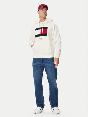 Tommy Hilfiger Tommy Hilfiger Μπλούζα Gifting Flag MW0MW45189 Κρεμ Regular Fit