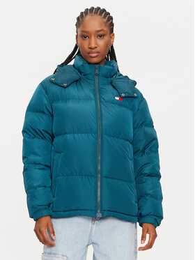 Tommy Jeans Tommy Jeans Geacă din puf Alaska DW0DW18610 Verde Regular Fit