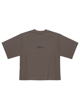 2005 2005 T-Shirt Classic Logo Brązowy Oversize