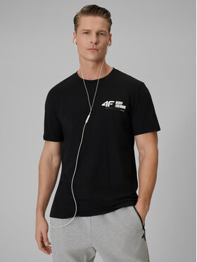 4F 4F T-Shirt COMMERCIAL 12 Czarny Regular Fit