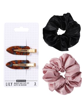 Sister Young Sister Young Klipsy do włosów do makijażu LILY oraz gumki scrunchie LILU Akcesoria do włosów
